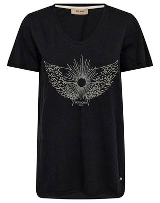 Mos Mosh - MMGethi Glam T-Shirt - Sort 